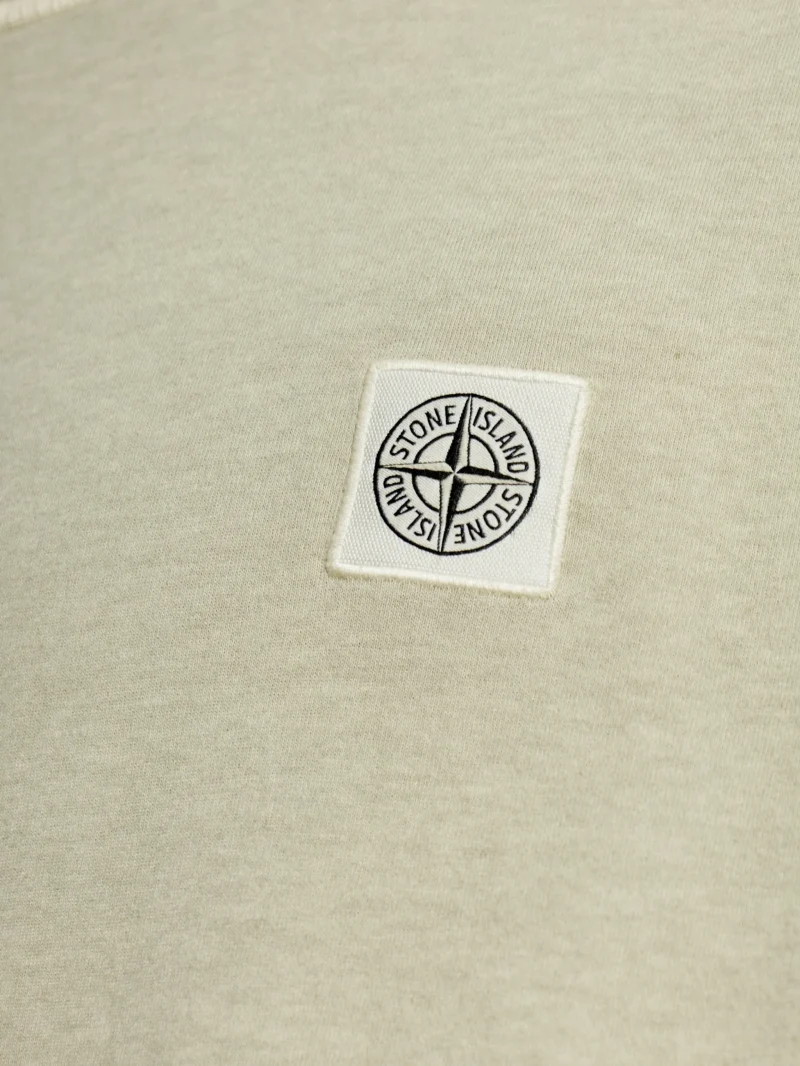Tricou Stone Island Logo Patch khaki - imagine 4