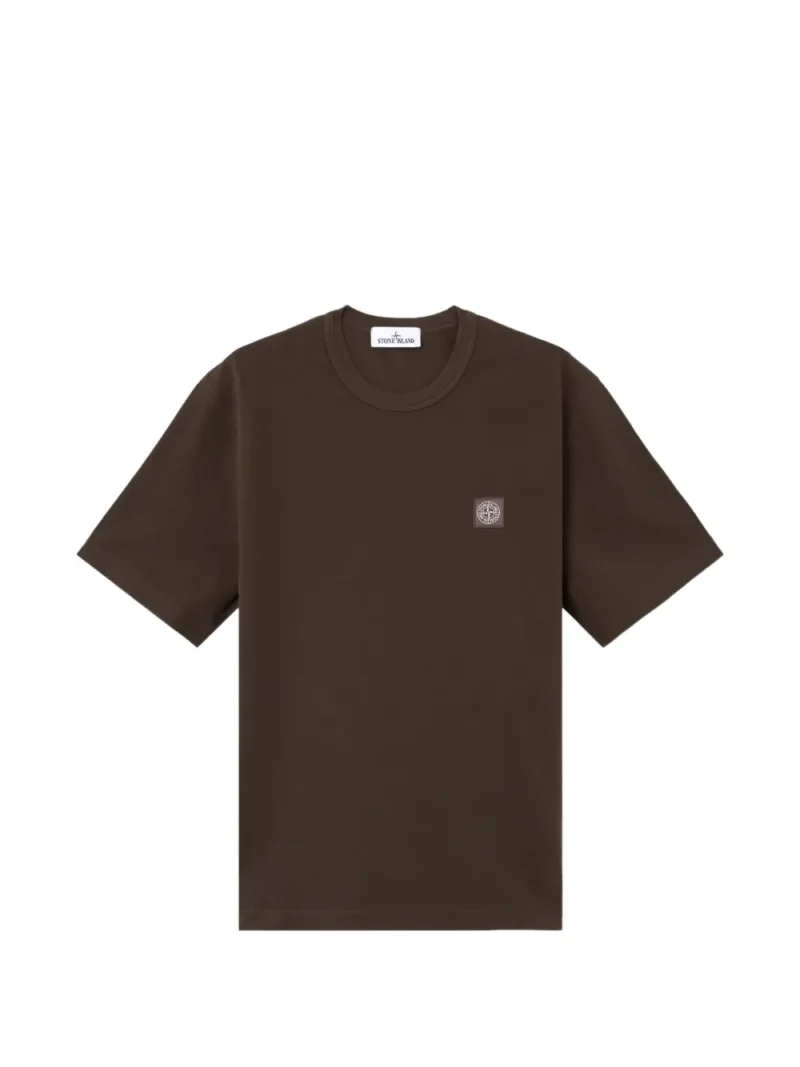 Tricou Stone Island Logo-Patch maro