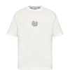 Tricou Stone Island Logo-Print Cotton ecru