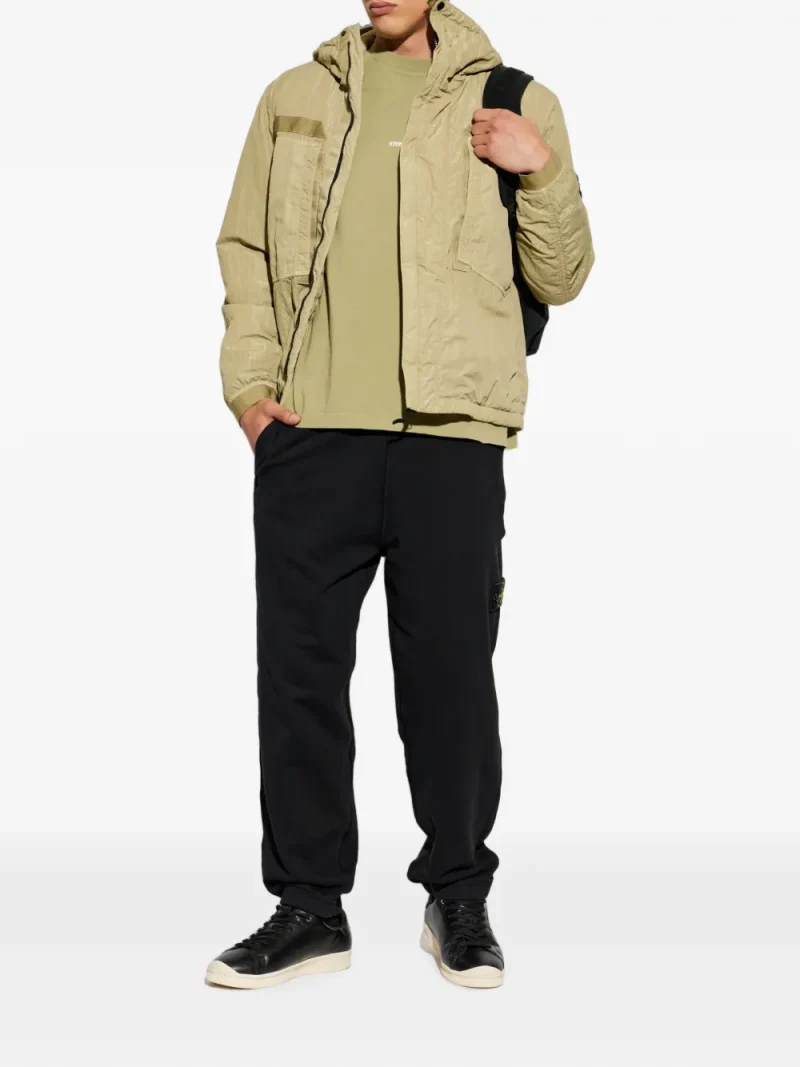 Tricou Stone Island Logo-Print khaki - imagine 4