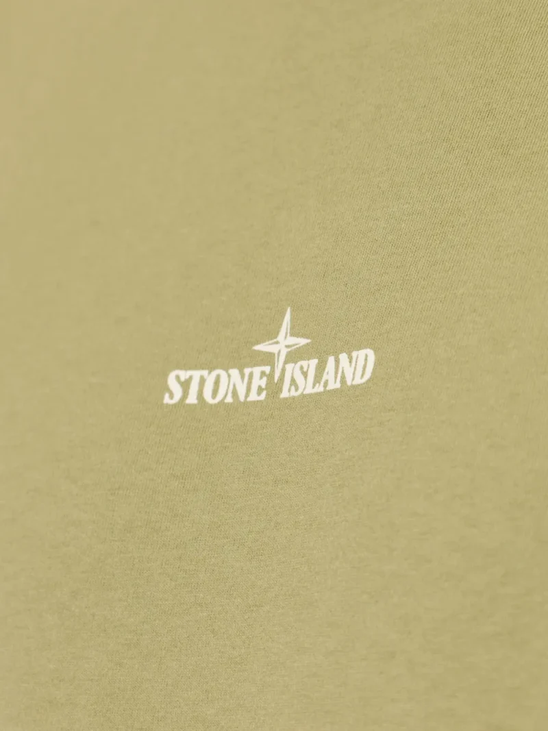 Tricou Stone Island Logo-Print khaki - imagine 5