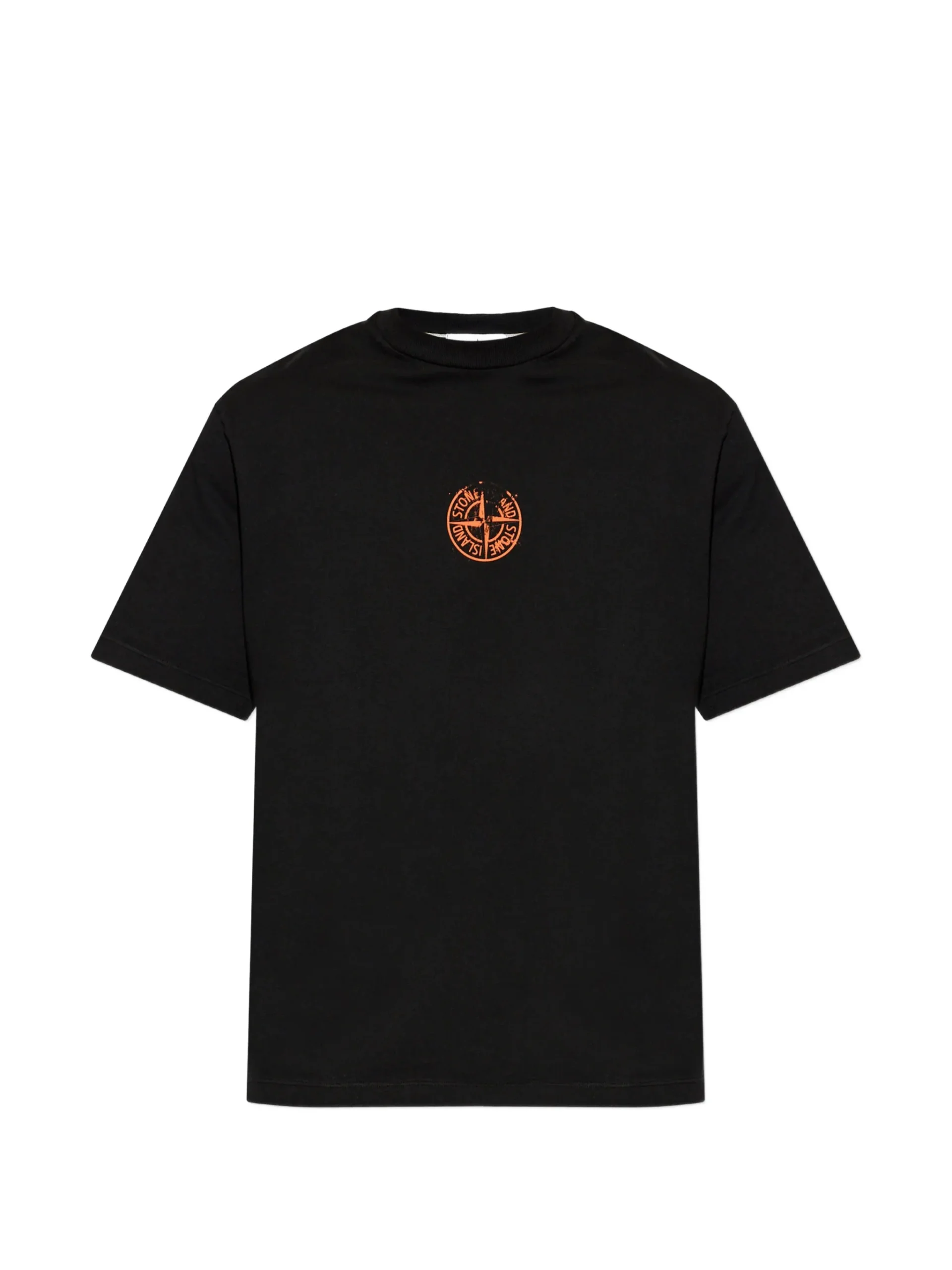 Tricou Stone Island Logo-Print negru