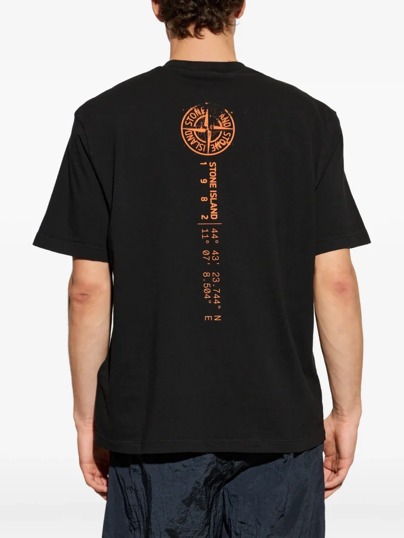 Alternative view of Tricou Stone Island Logo-Print negru
