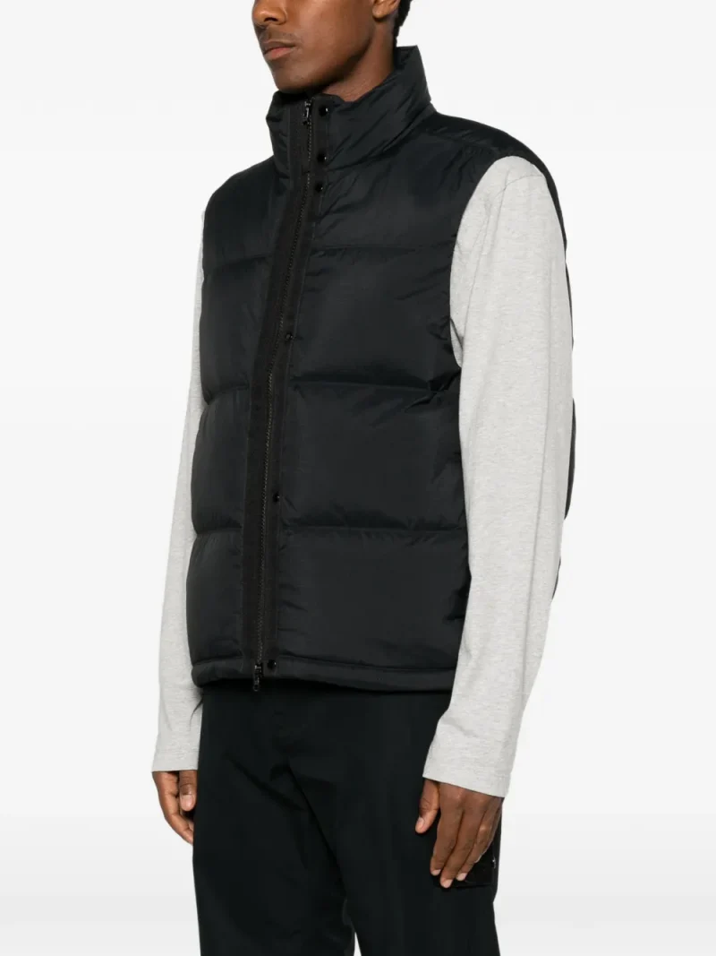 Vesta Stone Island Padded Logo-Patch Gilet negru - imagine 3
