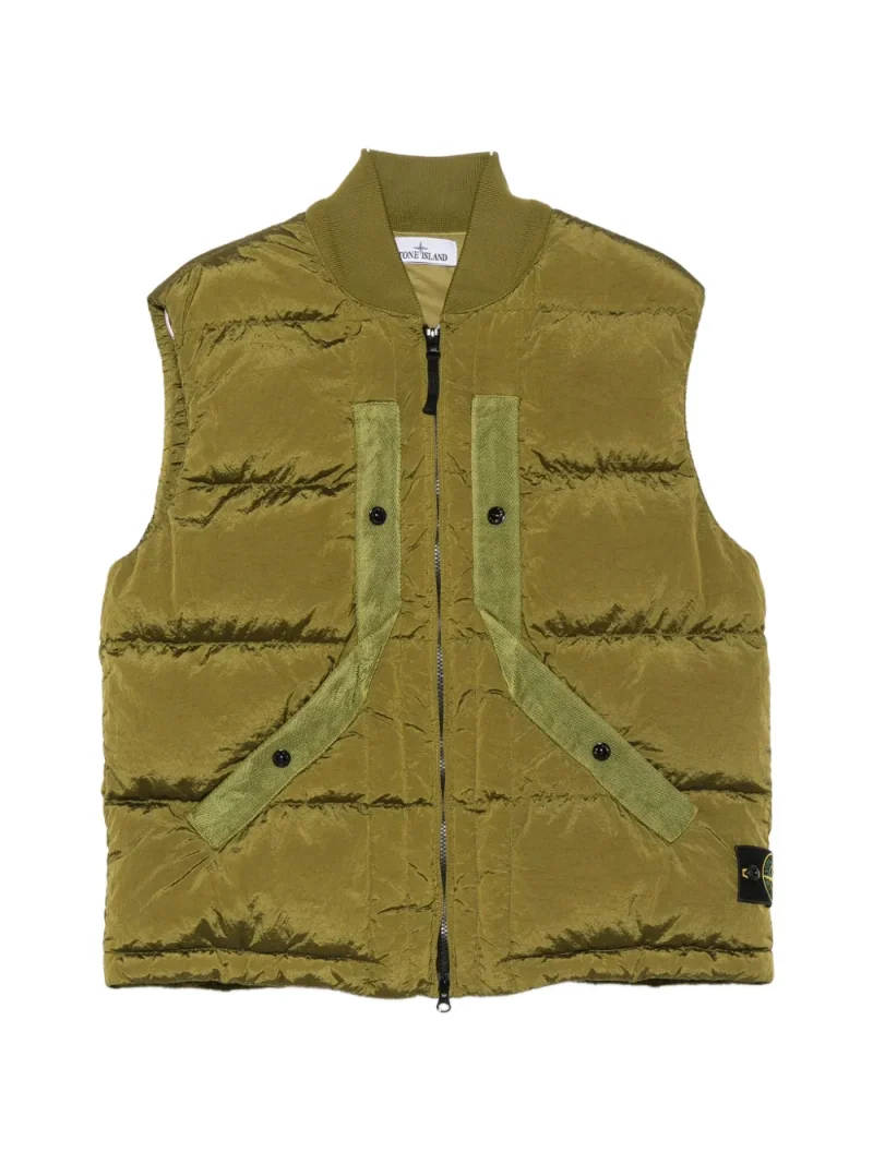 Vesta Stone Island Quilted Padded verde
