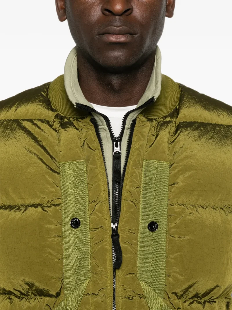 Vesta Stone Island Quilted Padded verde - imagine 5