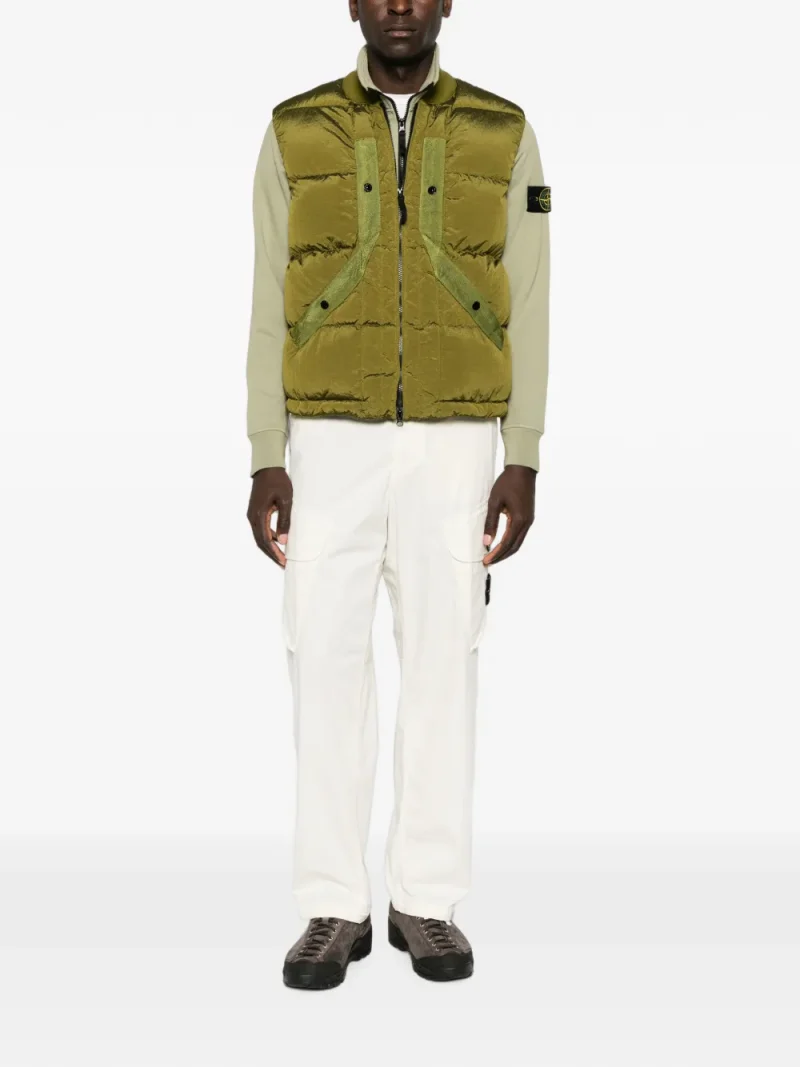 Vesta Stone Island Quilted Padded verde - imagine 4
