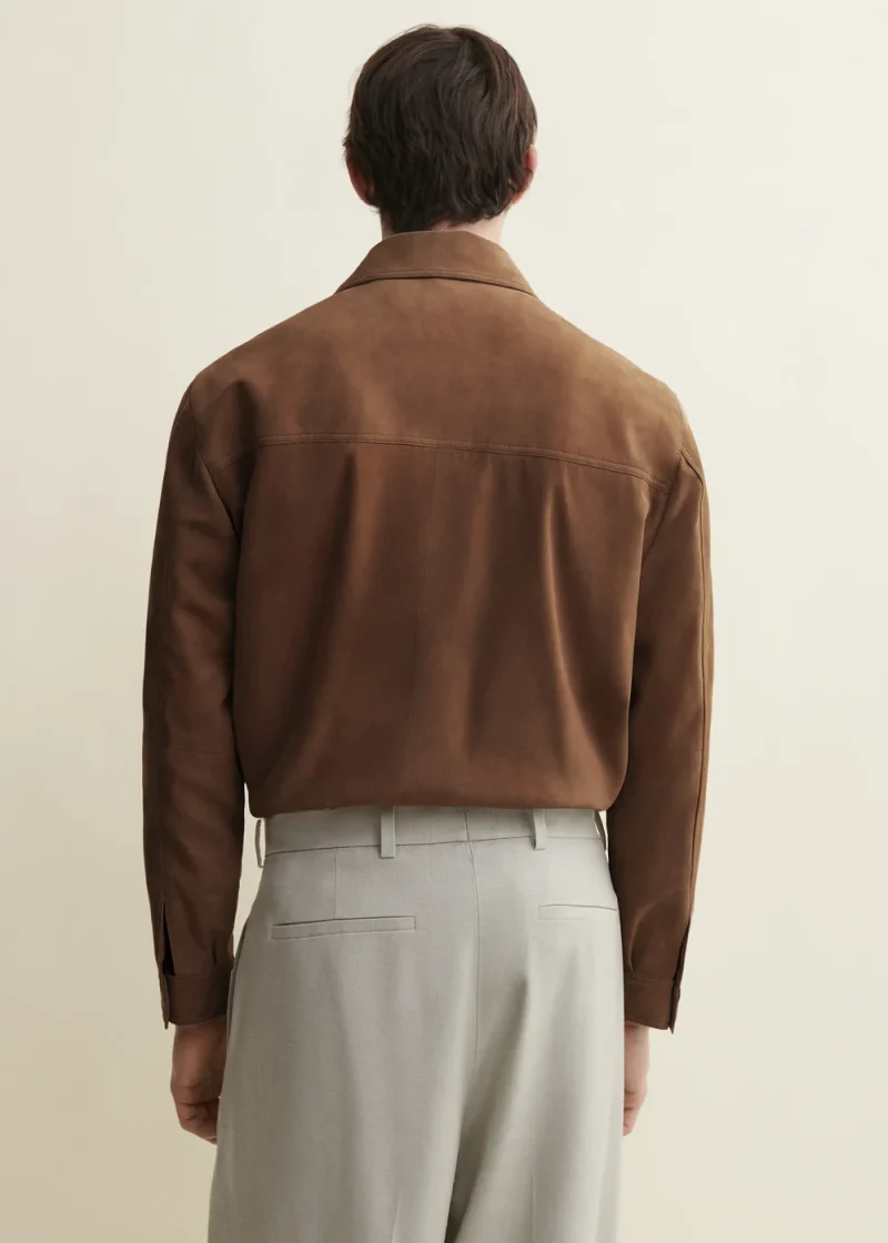 Alternative view of Camasa Arma Lamb Suede Button-up maro