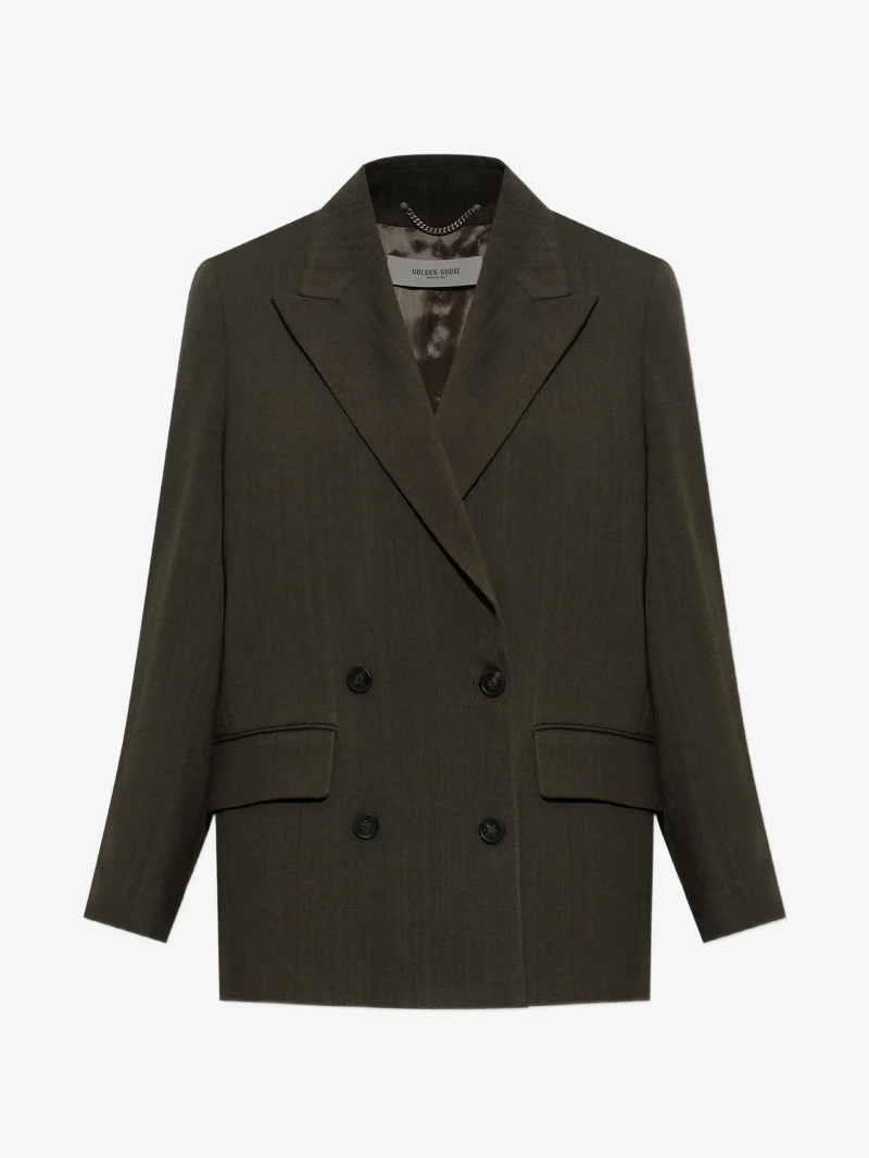 Sacou Golden Goose Double-Breasted gri