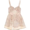 Rochie mini Zimmermann Graphic-Print Flared bej