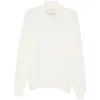Pulover Gran Sasso Half Zip alb