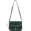 Geanta Tom Ford T Twist Suede Crossbody verde