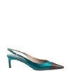 Pantofi Tom Ford Two-Tone Slingback verde