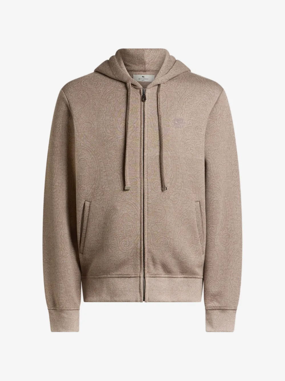 Cardigan ETRO Knit Jacquard Hooded bej