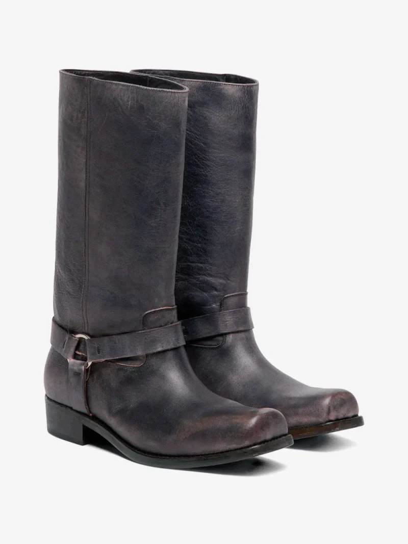 Ghete Golden Goose Buckle-Strap Biker negru - imagine 3