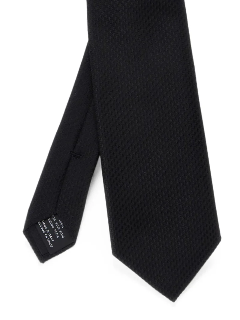 Alternative view of Cravata Tom Ford Houndstooth Silk negru