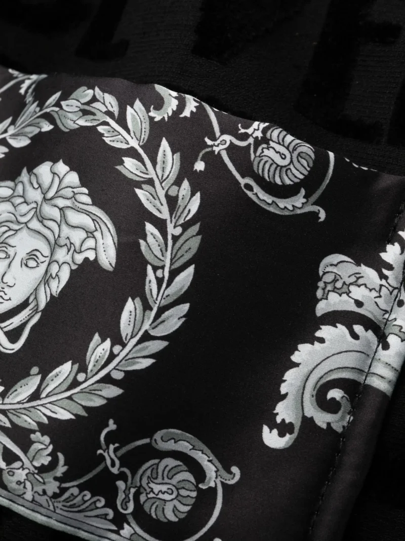 Halat de baie Versace I Love Baroque negru - imagine 3