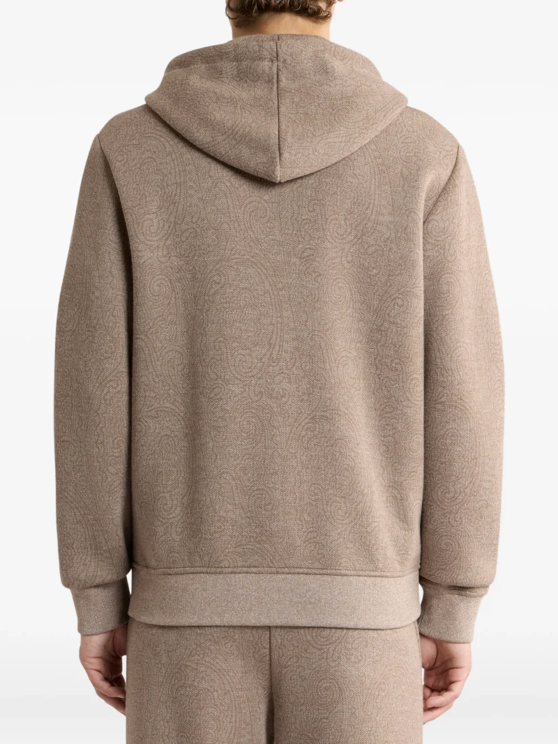 Alternative view of Cardigan ETRO Knit Jacquard Hooded bej