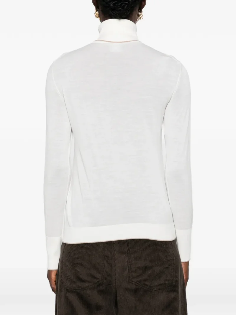 Alternative view of Maleta Eleventy Roll-Neck Wool ecru