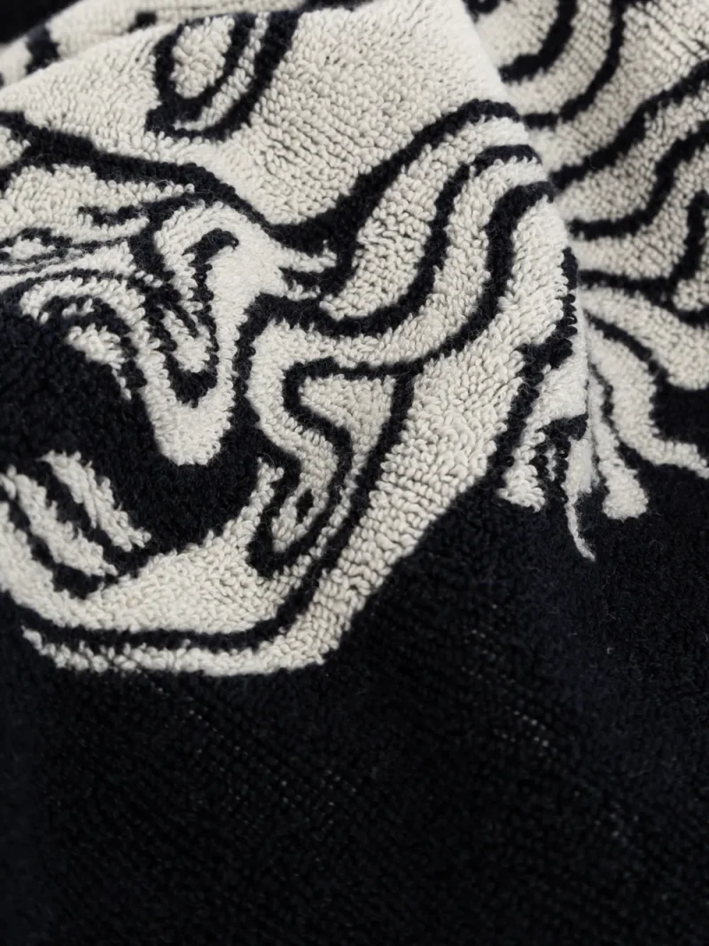 Prosop Versace Home Jacquard Medusa-Head Bath negru - imagine 3