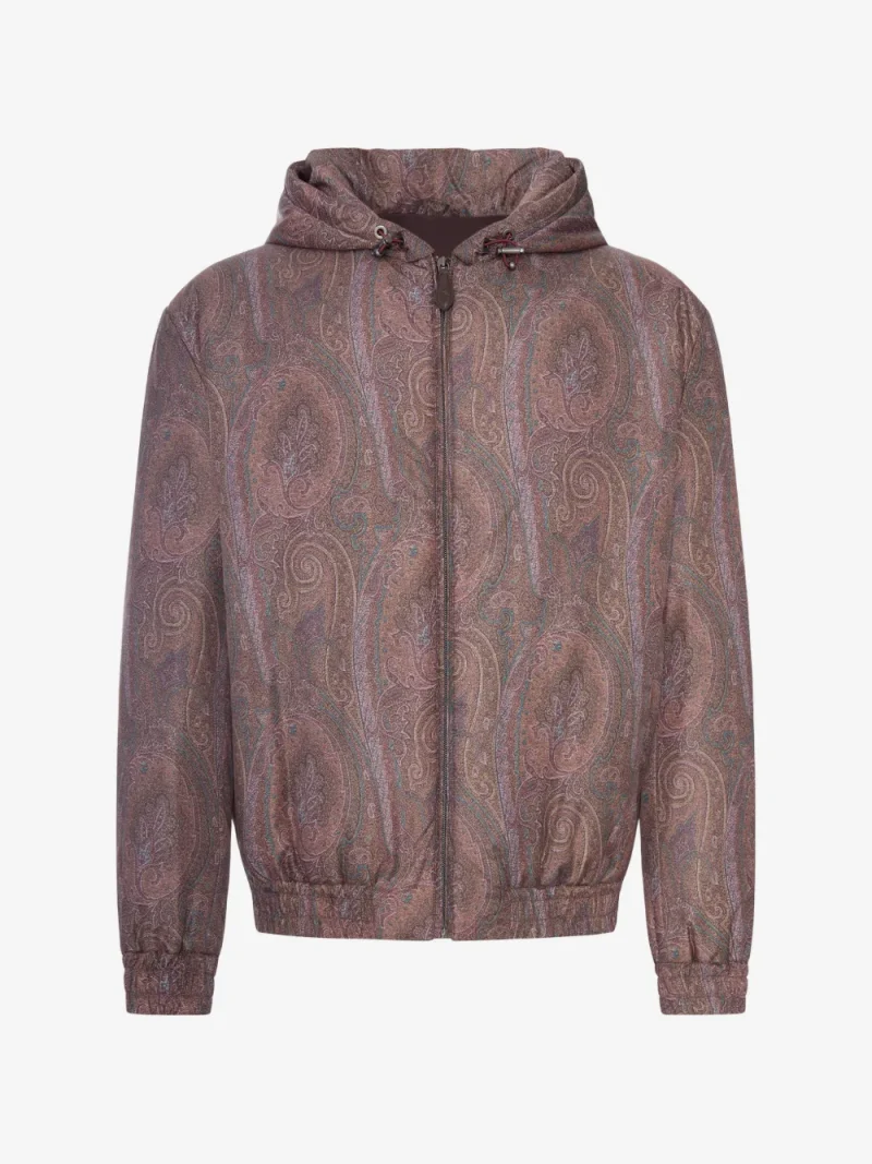 Jacheta ETRO Paisley-Print Hooded maro