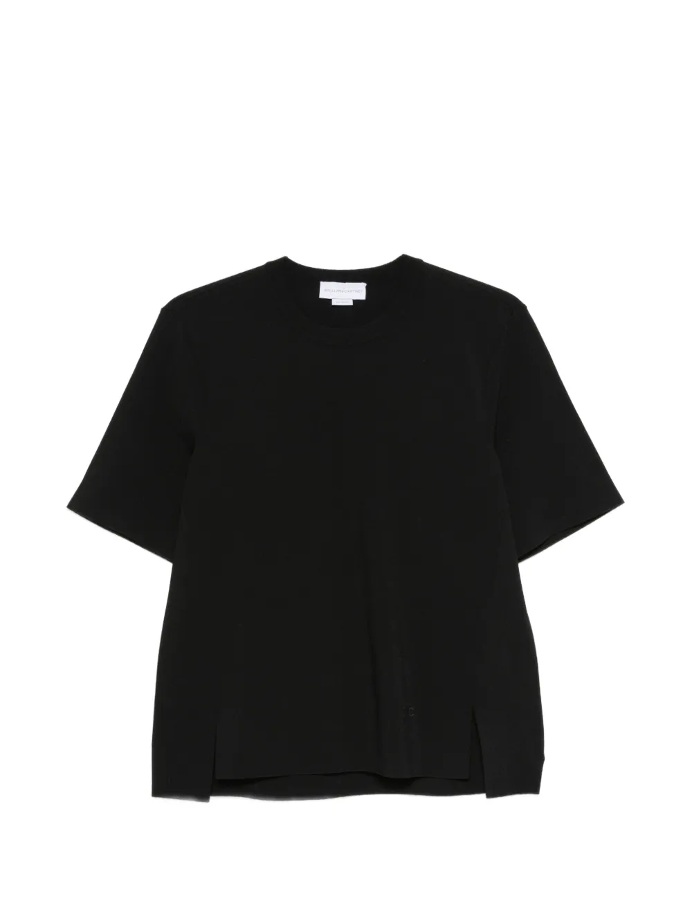 Tricou Stella McCartney Iconic Compact Short-Sleeve negru