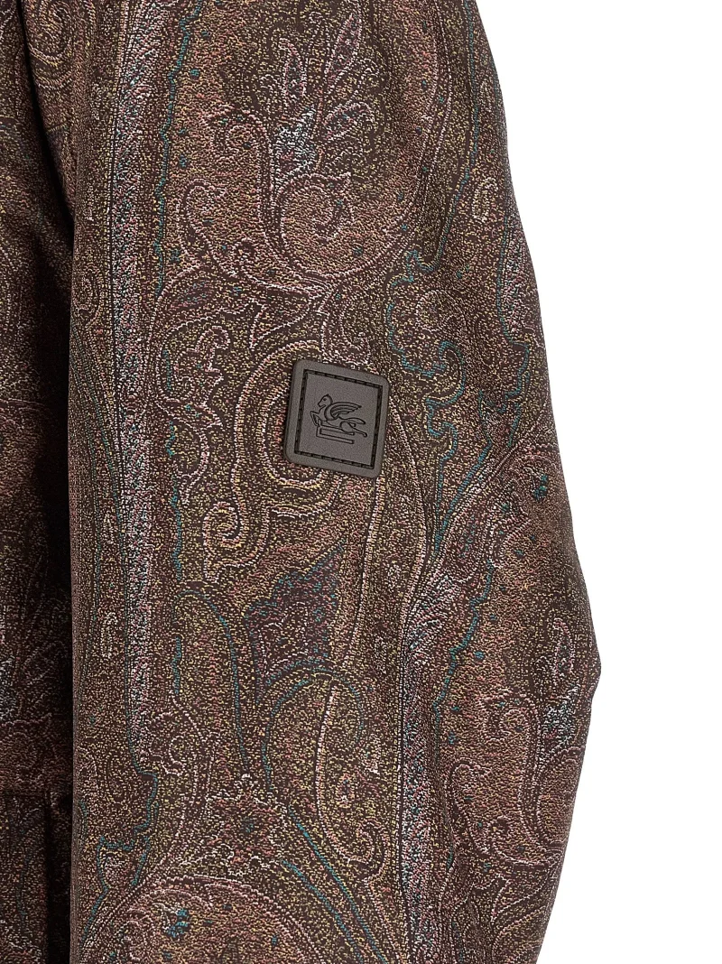 Jacheta ETRO Paisley-Print Hooded maro - imagine 4