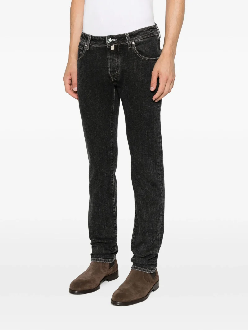 Jeans Jacob Cohen Nick Slim-Fit negru - imagine 3