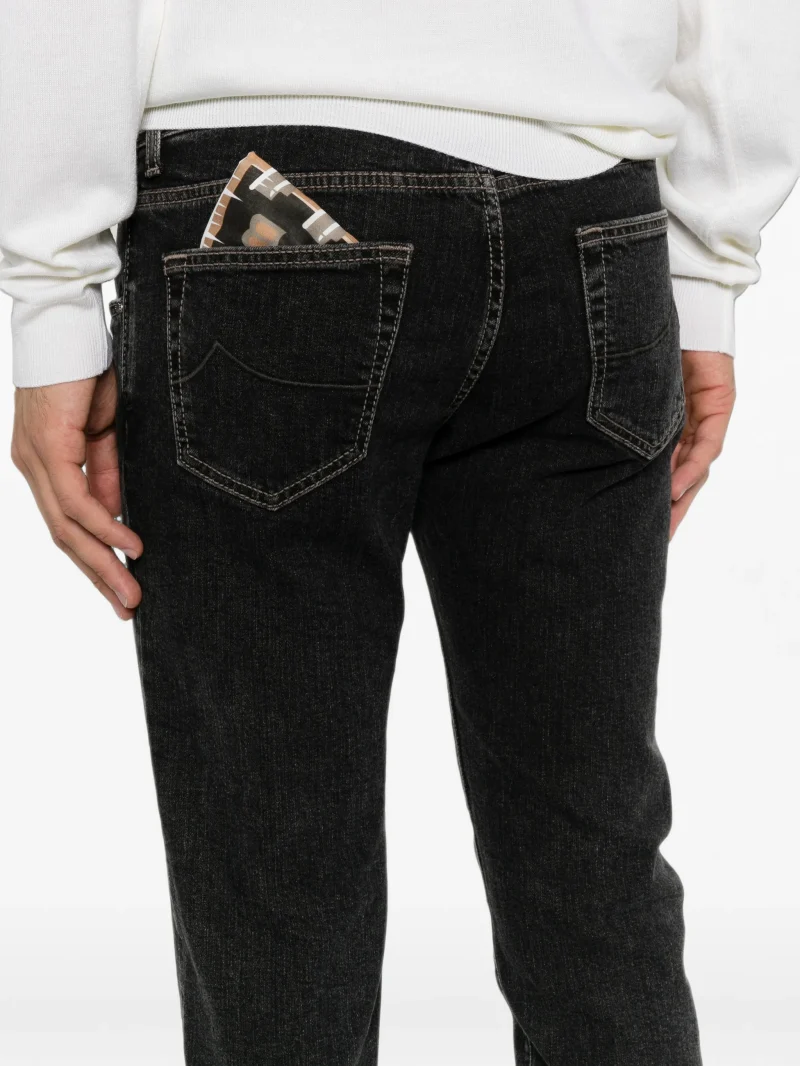 Jeans Jacob Cohen Nick Slim-Fit negru - imagine 5