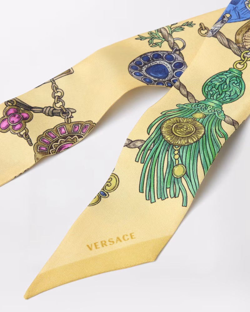 Alternative view of Esarfa Versace Jewellery-Print Silk galben