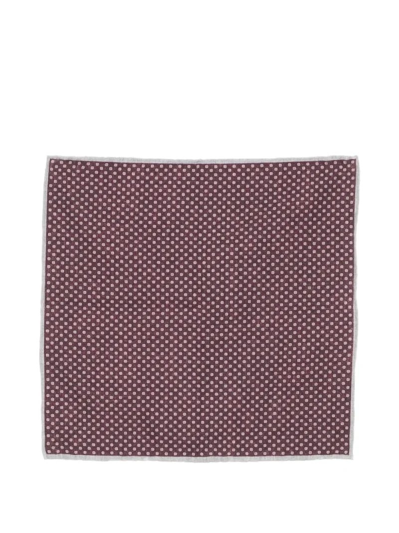 Batista Eleventy geometric-print pocket burgundy