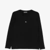 Bluza Lorena Antoniazzi star-patch long-sleeve negru