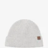 Caciula Eleventy ribbed-knit gri
