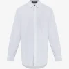 Camasa Balmain lion-head button alb