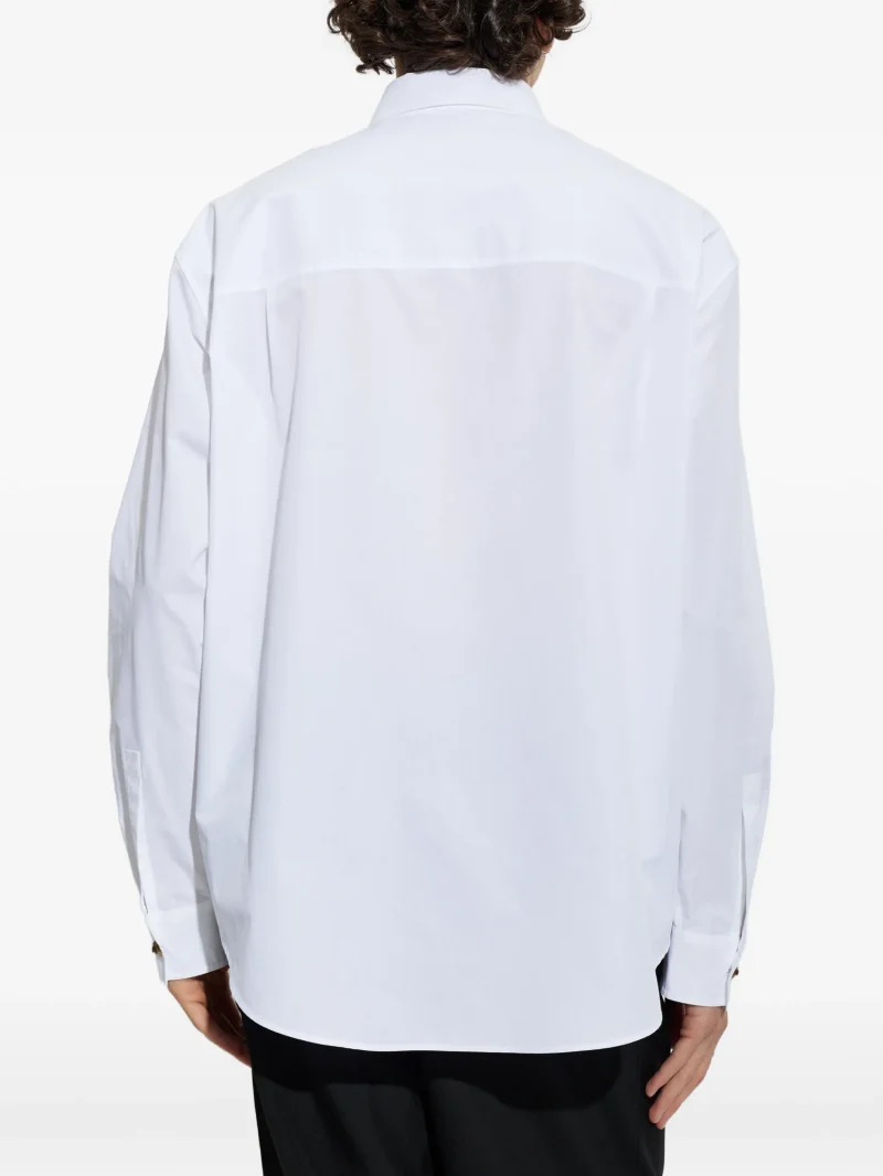 Camasa Balmain lion-head button alb - imagine 4