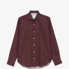 Camasa Eleventy polka-dot long-sleeve rosu