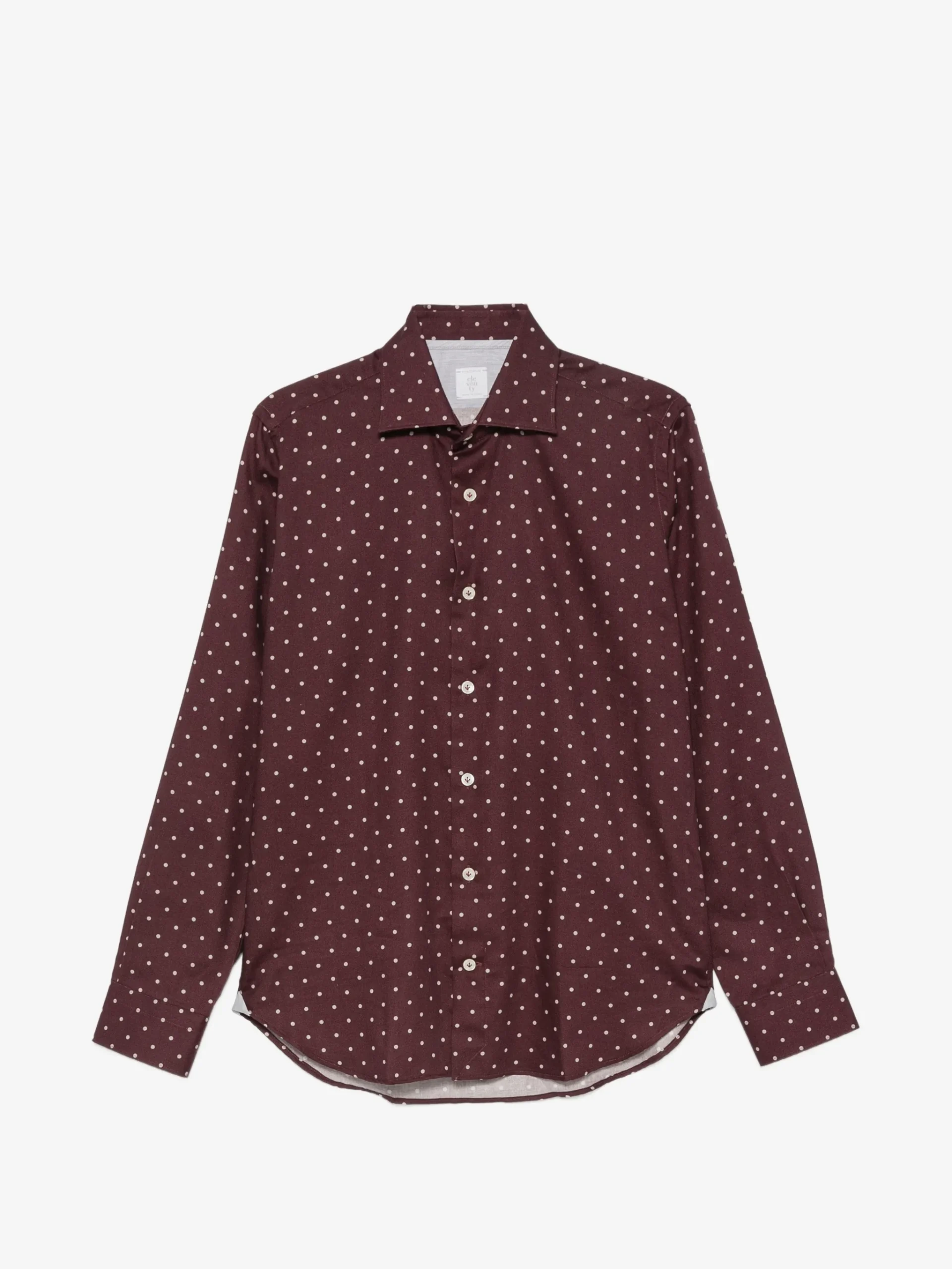 Camasa Eleventy polka-dot long-sleeve rosu
