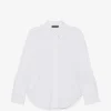 Camasa Lorena Antoniazzi button-cuff curved-hem alb