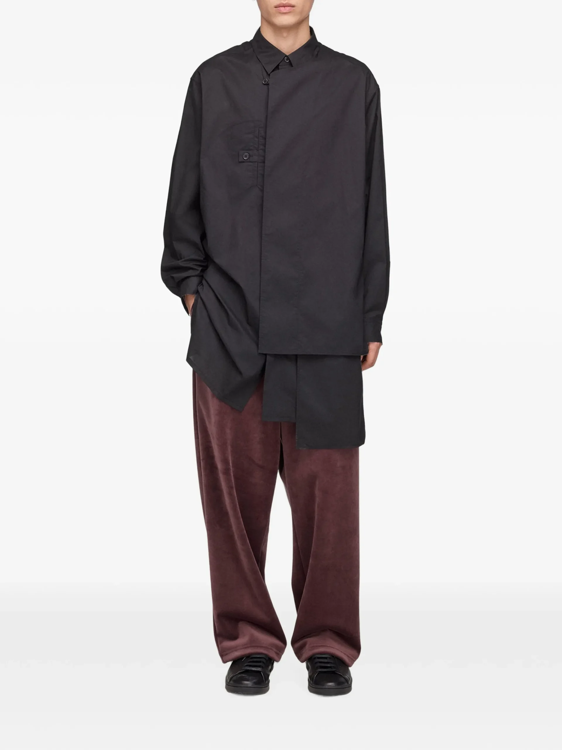 Camasa Y-3 adaptive asymmetric negru - imagine 2