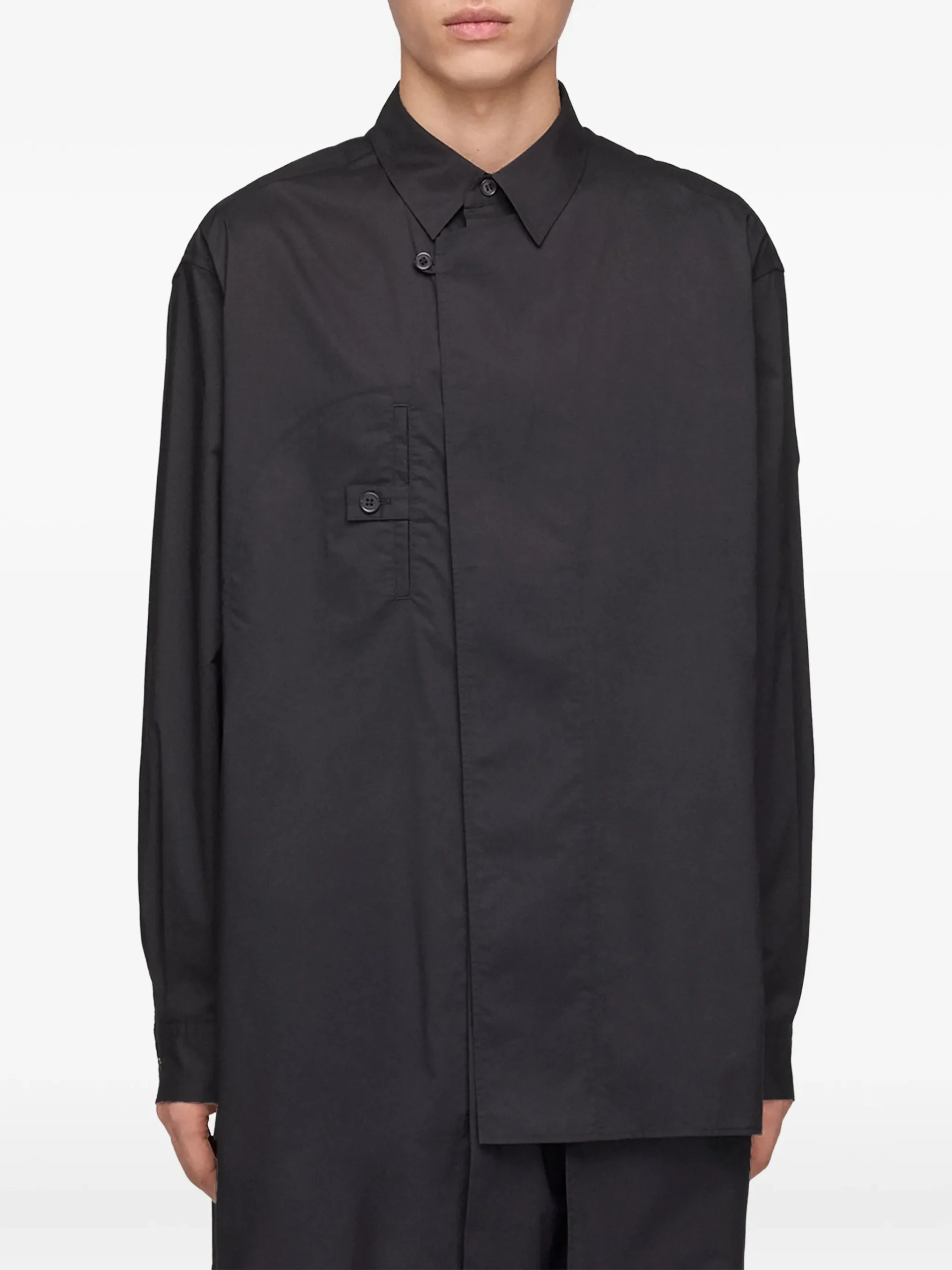 Camasa Y-3 adaptive asymmetric negru - imagine 5