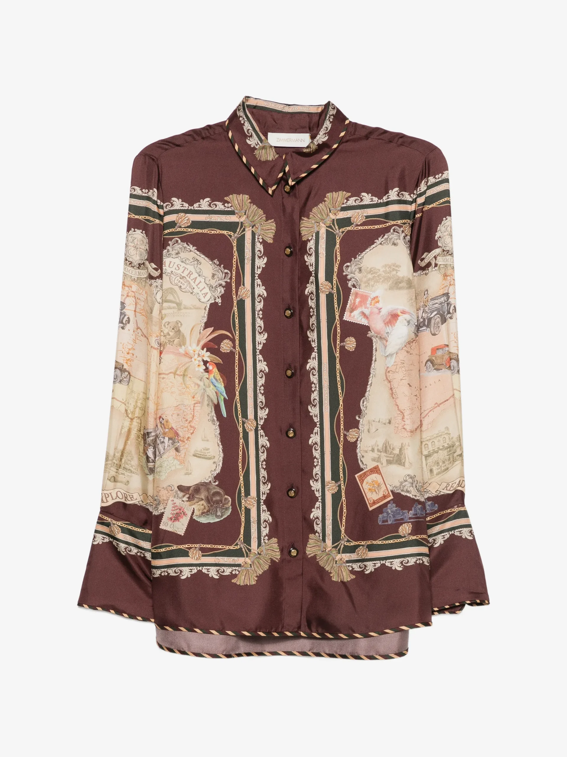 Camasa Zimmermann graphic-print long-sleeve multicolor