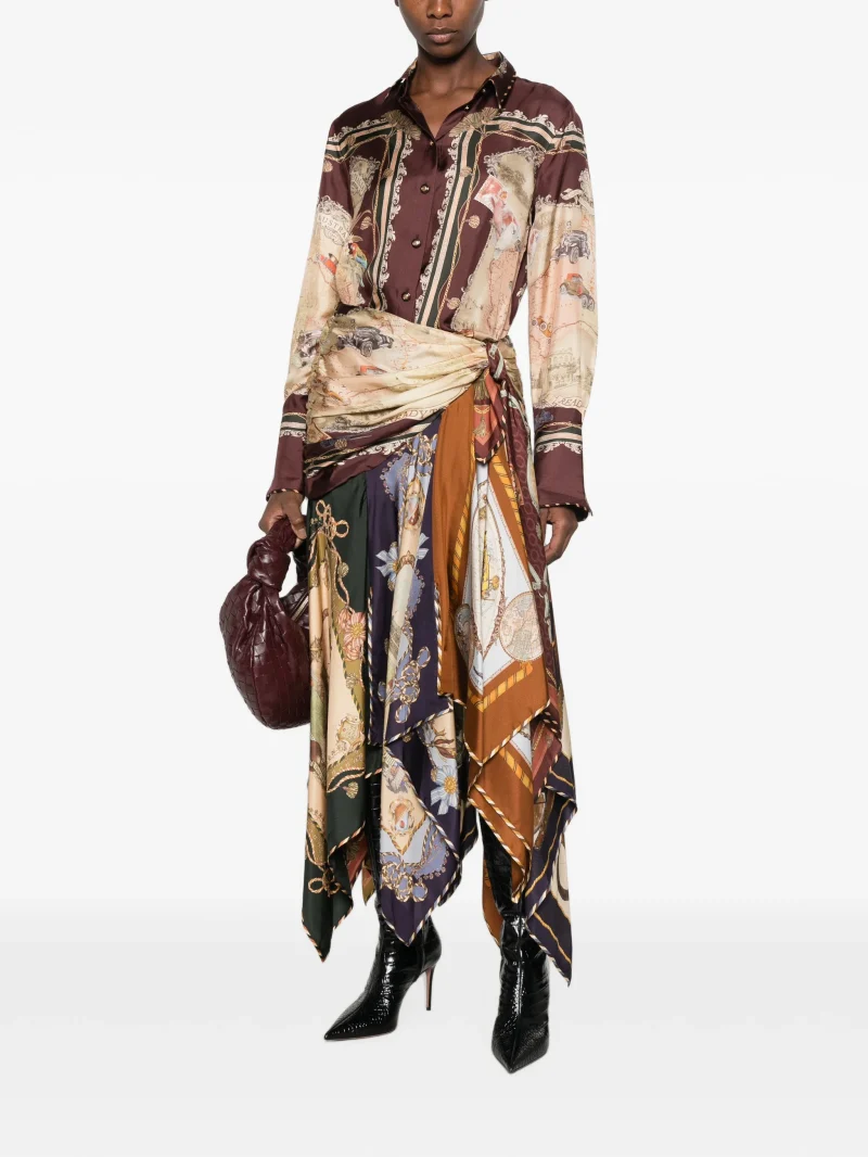 Alternative view of Camasa Zimmermann graphic-print long-sleeve multicolor