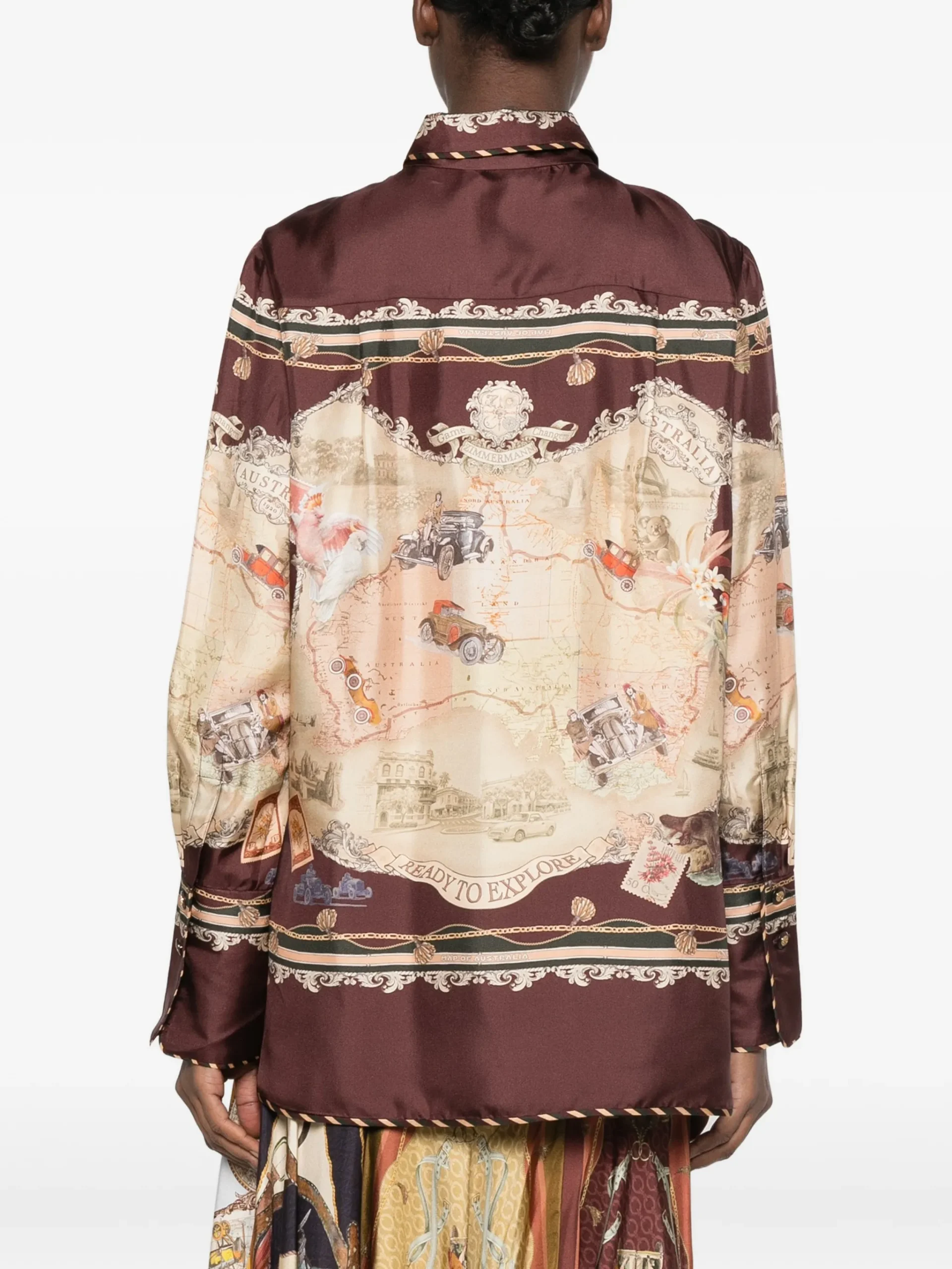 Camasa Zimmermann graphic-print long-sleeve multicolor - imagine 4