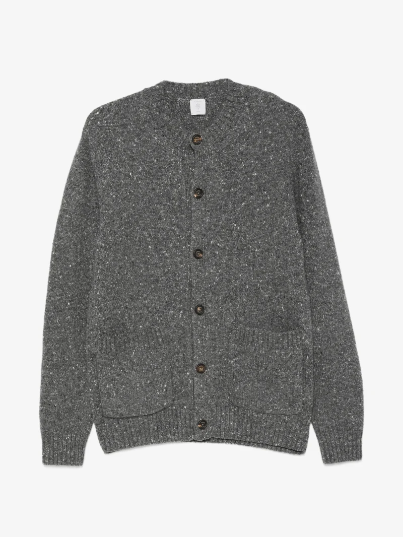 Cardigan Eleventy button-up gri