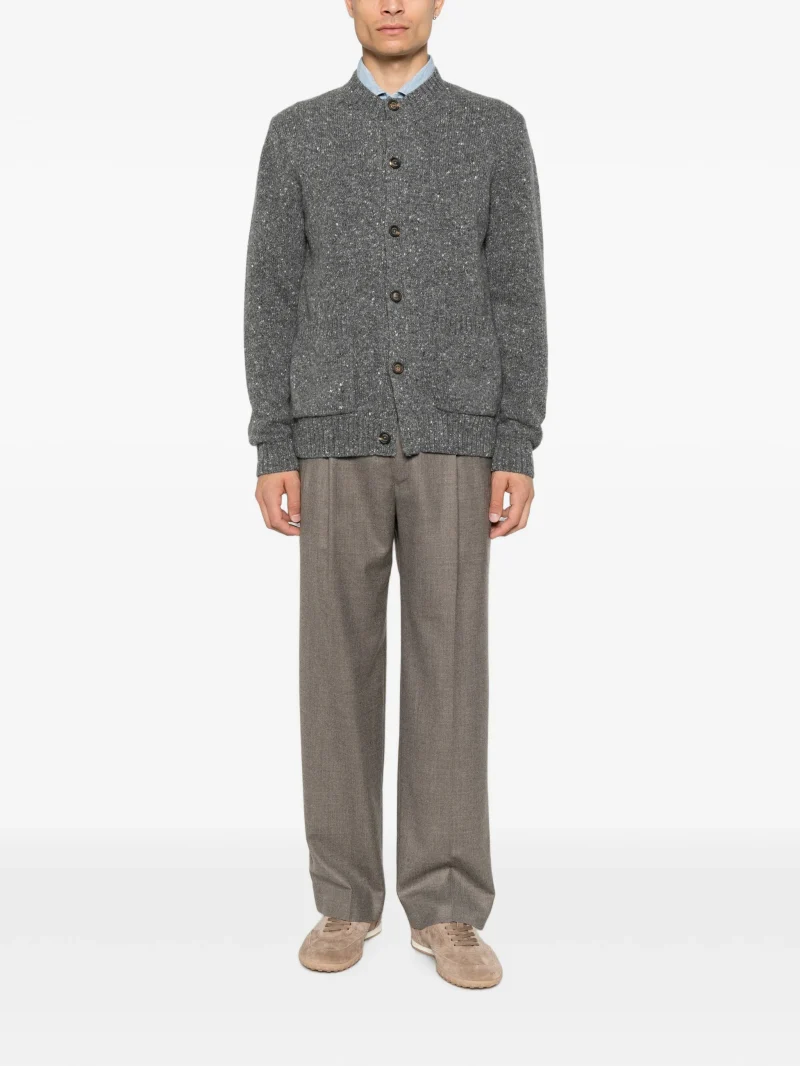 Alternative view of Cardigan Eleventy button-up gri
