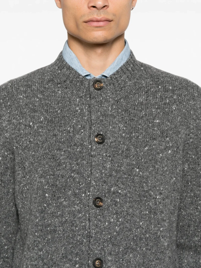 Cardigan Eleventy button-up gri - imagine 3
