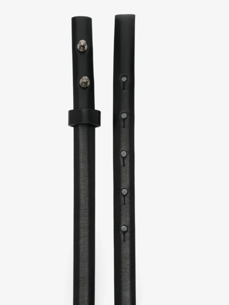 Alternative view of Curea Lorena Antoniazzi stud-fastening leather negru