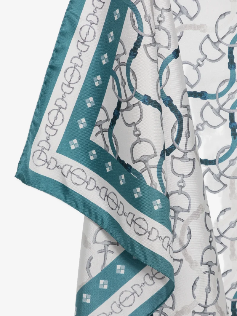 Esarfa Eleventy chain-print multicolor - imagine 3