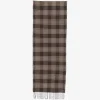 Esarfa Eleventy check-pattern maro