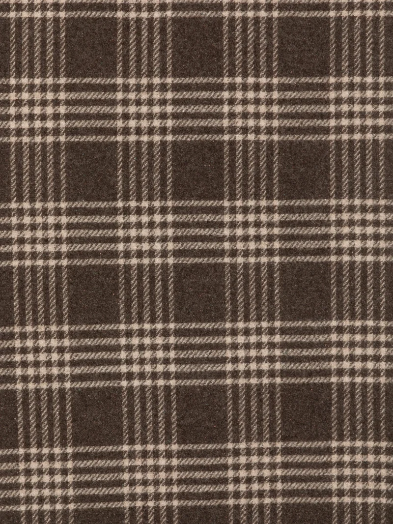 Alternative view of Esarfa Eleventy check-pattern maro